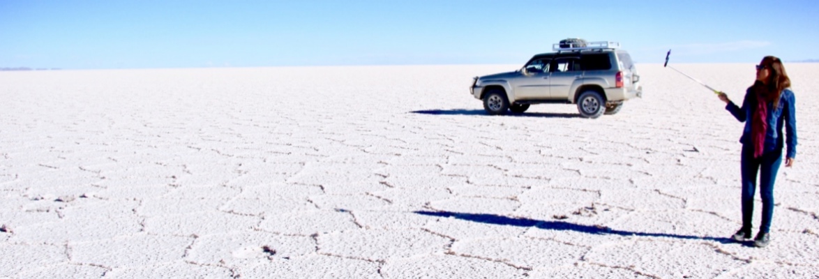 Selfi Salar de Uyuni Salar de Uyuni