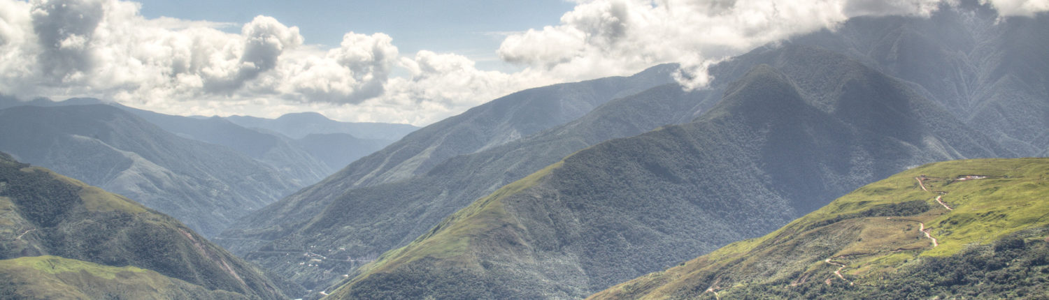 View over the valley of Coroico, Bolivia